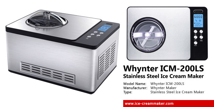 Whynter ICM-200LS Stainless Steel Ice Cream Maker