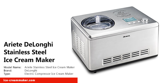 Ariete DeLonghi Stainless Steel Ice Cream Maker Review