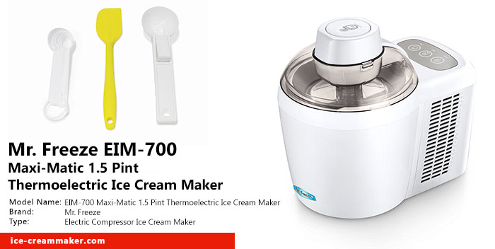 Mr. Freeze EIM-700 Maxi-Matic 1.5 Pint Thermoelectric Ice Cream Maker Review